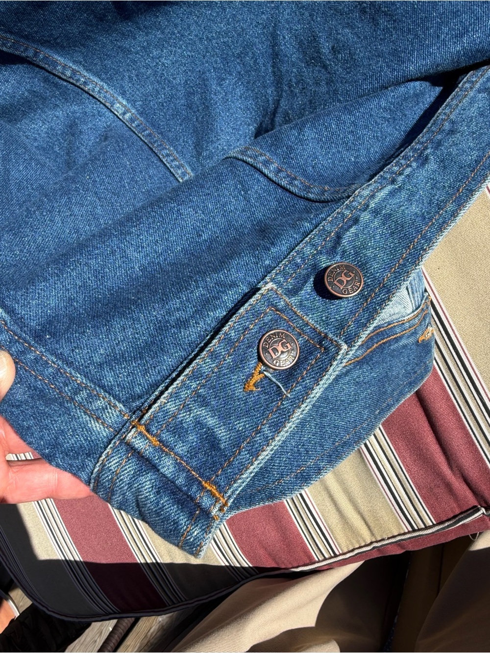 Denim Gear Blue Jacket - Men's Jean Coat size XL Made in Hong Kong ! - Picture 9 of 10